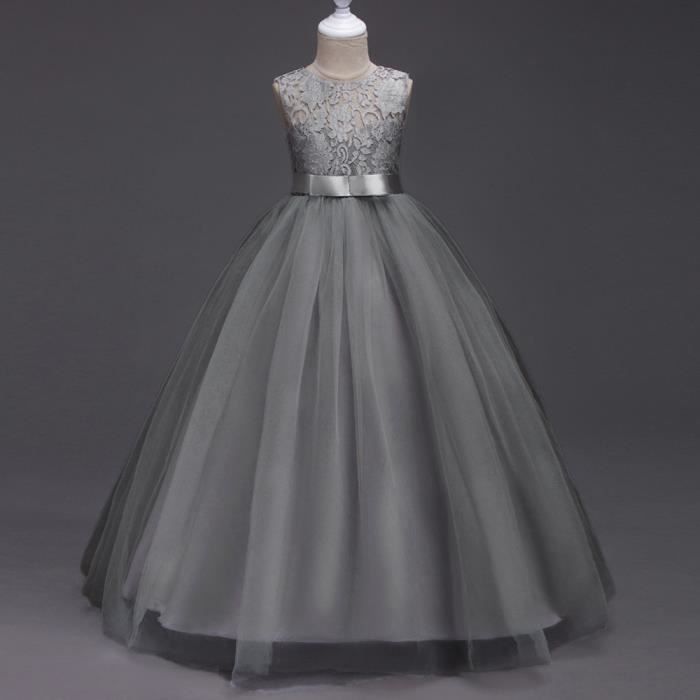 Robe De Demoiselle Dhonneur Pour Les Enfants De Fleur Robe Princesse Formel Pageant Vacances Mariage Demoiselle