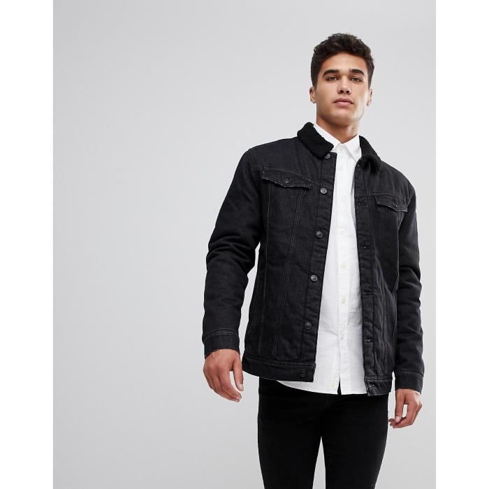 Veste trucker mouton synthétique Clearance