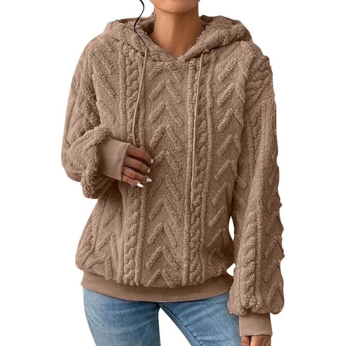 Sweat à Capuche Plaid Géant JOREAY - Couverture Portable Polaire Pour Femme Et Homme