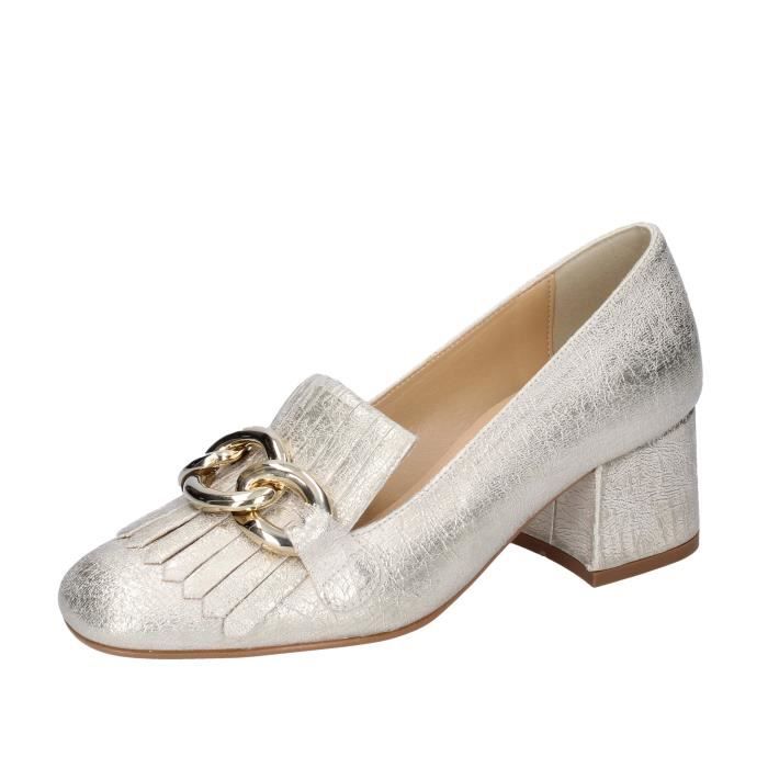 escarpin argente femme pas cher