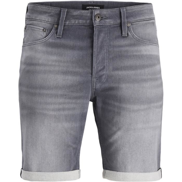 JACK & JONES Short en Jean Gris Homme