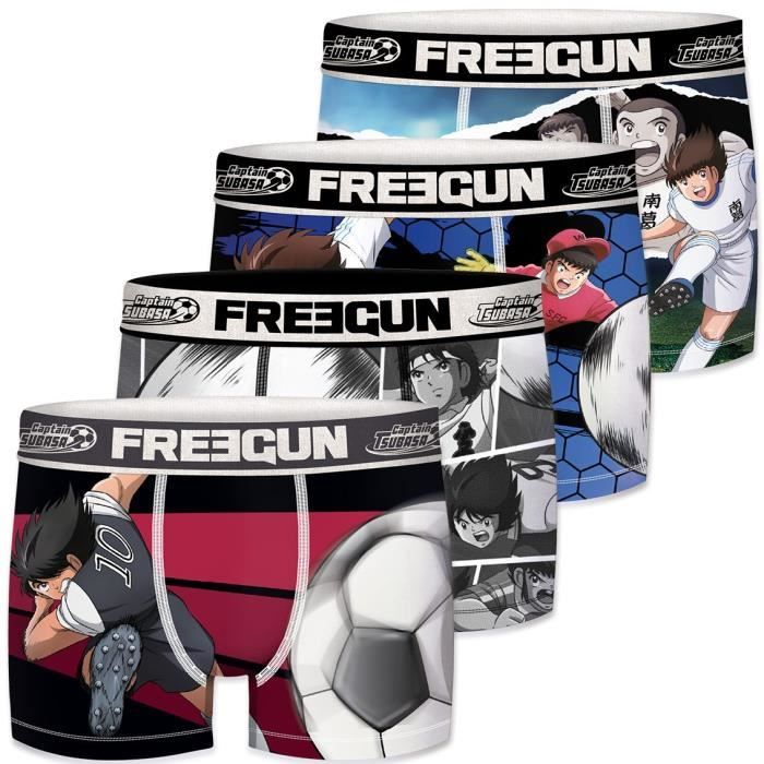 Boxers Homme Lucky Luke - Lot De 4 - 92% Polyester, 8% élasthanne - Confortable, Stretch - 3
