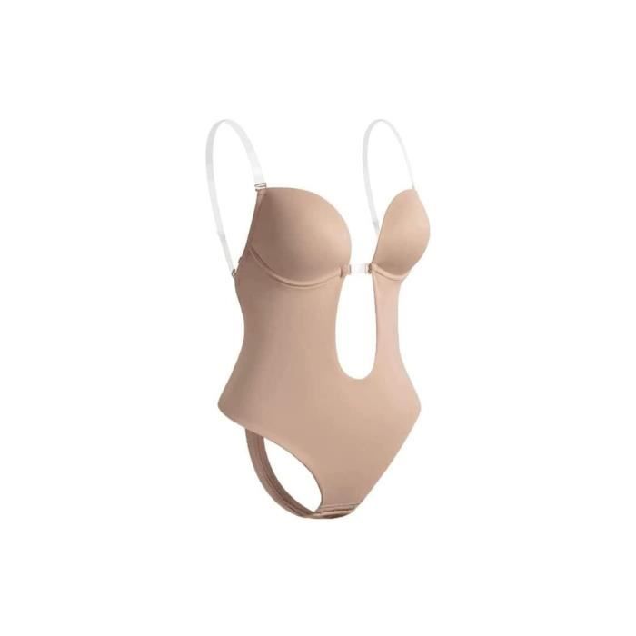 Soutien-gorge Dos Nu Invisible Avec Armature, Décolleté Plongeant, Bretelles Réglables, Rembourrage Léger Sans Couture – Parfait Pour Robe De Mariée Ou Chemise Dos Nu