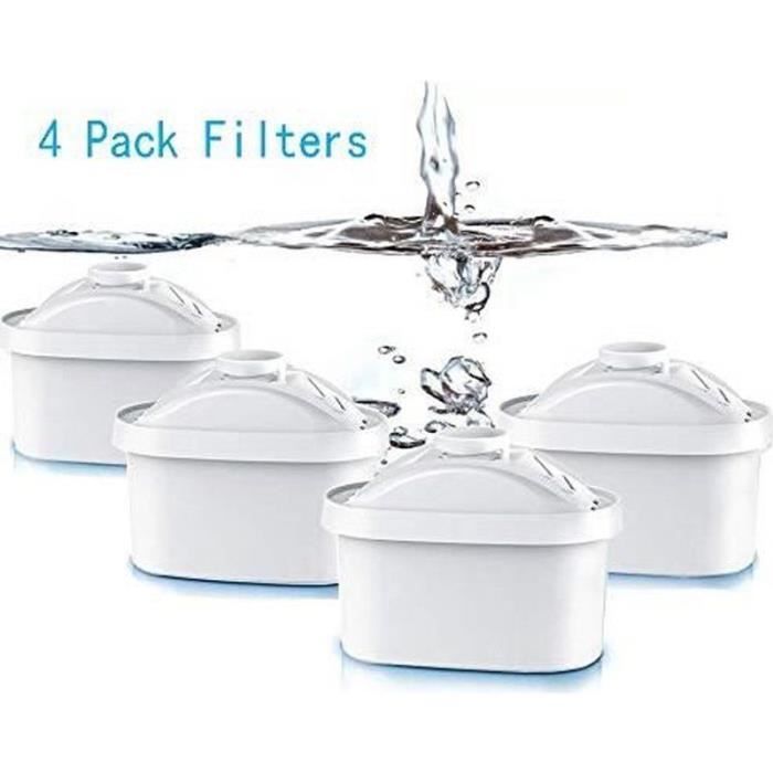 Filtres à Eau Wessper - Compatibles Brita Maxtra+ - 6 Cartouches - Charbon Actif - Pour Carafe