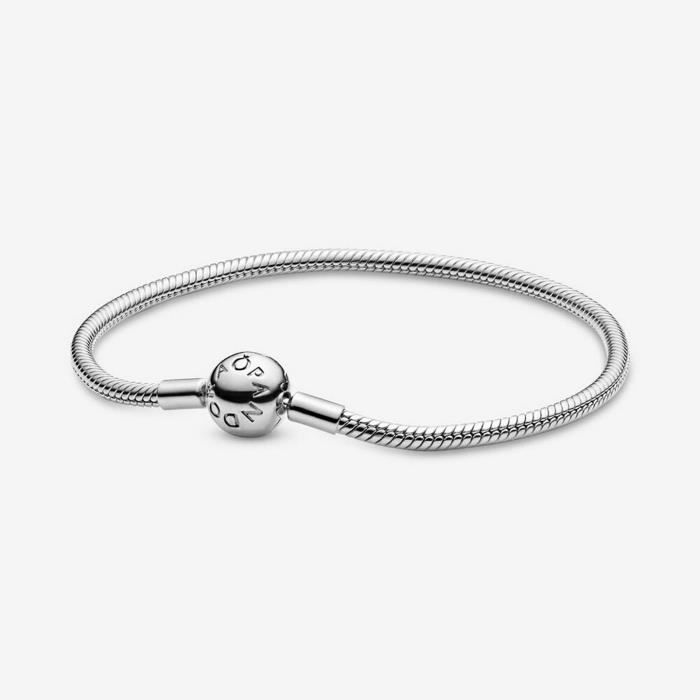 Bracelet - Pandora Moments - Argent 925 - 16 cm - Fermoir boule dissimulé Bracelet - Pandora Moments - Argent 925 - 16 cm - Fermoir boule dissimulé