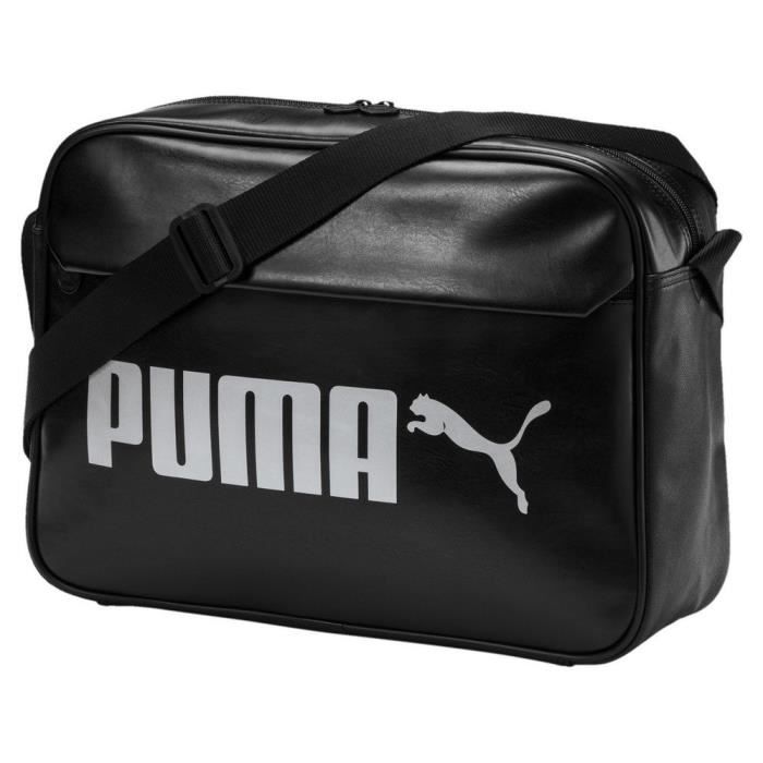 Sacoche Homme Puma CAT Noir et blanche en PU noir - Cdiscount Bagagerie -  Maroquinerie