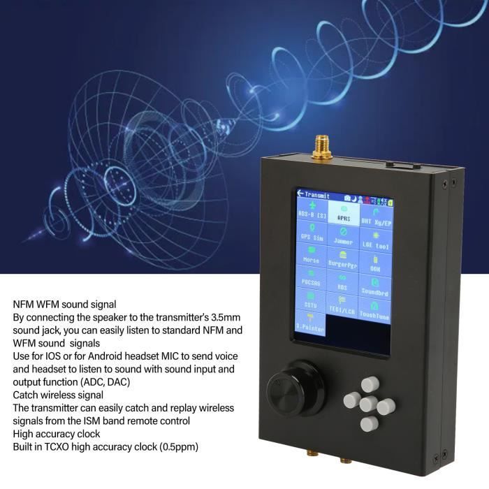 Récepteur Radio SDR RTL-SDR V3 - Kit Complet Avec Antenne Et Base Pour Radioastronomie Et Trafic Aérien