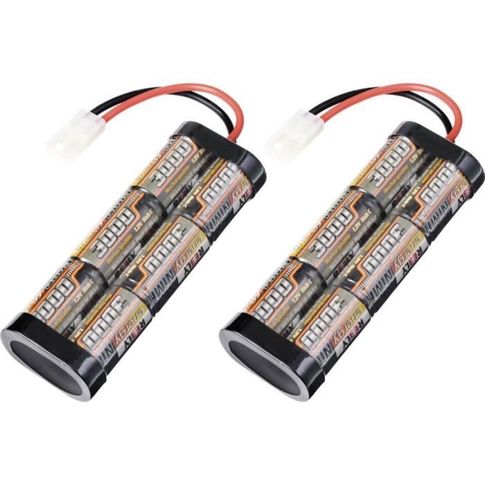 Batterie Traxxas NiMH 8.4V 3000mAh - Pack 7 Celles Avec Connecteur ID - Pour Voitures RC