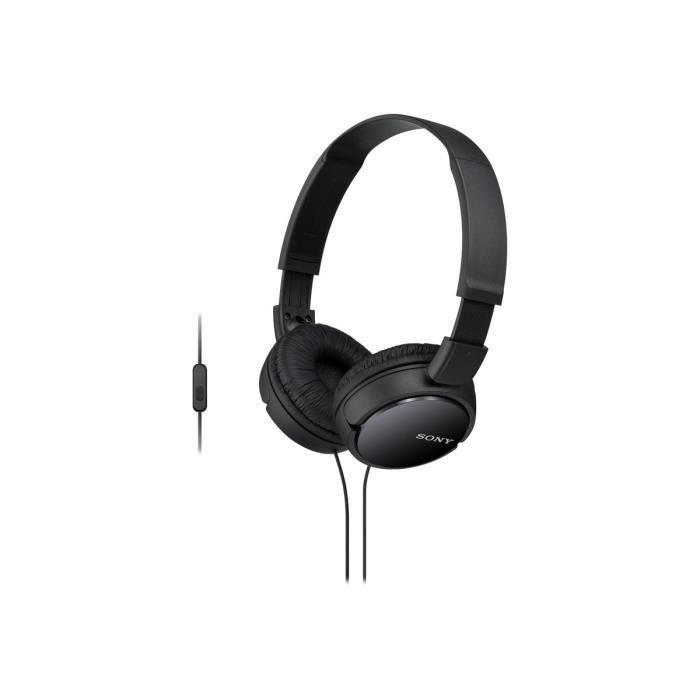 Sony MDR ZX110APW Casque pliable avec Microphone