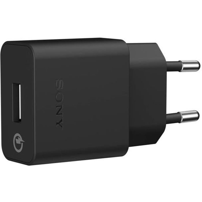 Chargeur Quick Charger 2.0 Original Sony UCH10 Noir + Câble