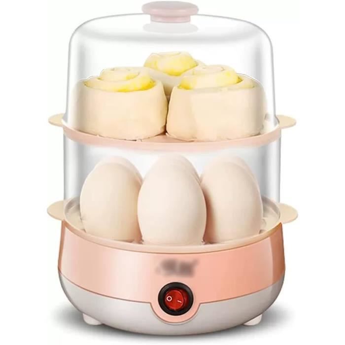 Ustensile Cuisine Pratique Sain Cuiseur à Œufs Multifonction 6 En 1 - Acier Inoxydable - Fait Bouillir, Pocher, Brouiller, Omelette… Appareil Cuisine Compact 21x15x14 Cm