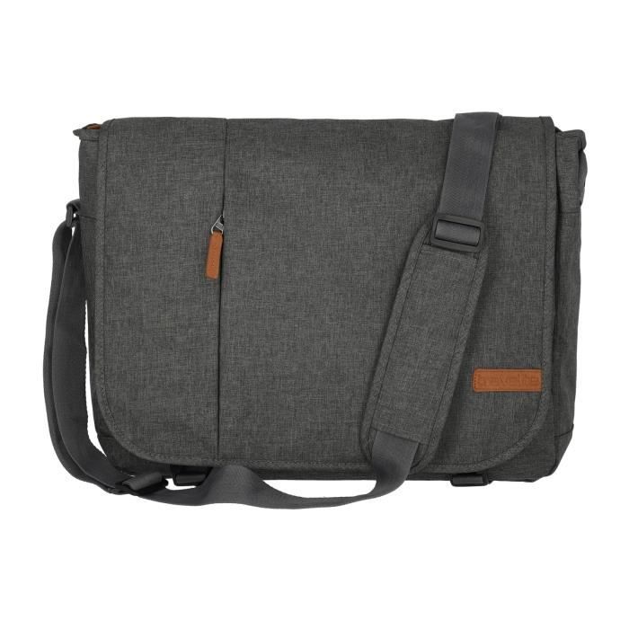Sac Highlander Militaire En Toile Noire – Musette D'épaule Sac à Pain – Étudiant, Rando
