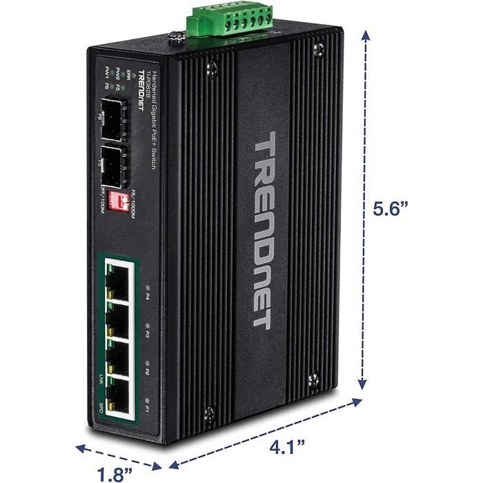 Switch PoE Gigabit - 6 ports et port optique SFP|Legrand