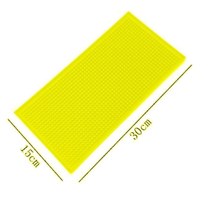 Lot De 2 Tapis De Bar Antidérapants - Caoutchouc, 30x15 Cm, Pour Séchage Verres, Protection Comptoir Café Bar