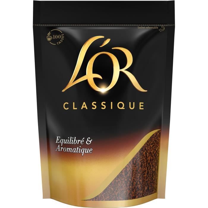 L Or Cafe Soluble Classique Recharge 180 G Achat Vente Cafe Soluble Cafe Soluble Classique 180 G Cdiscount