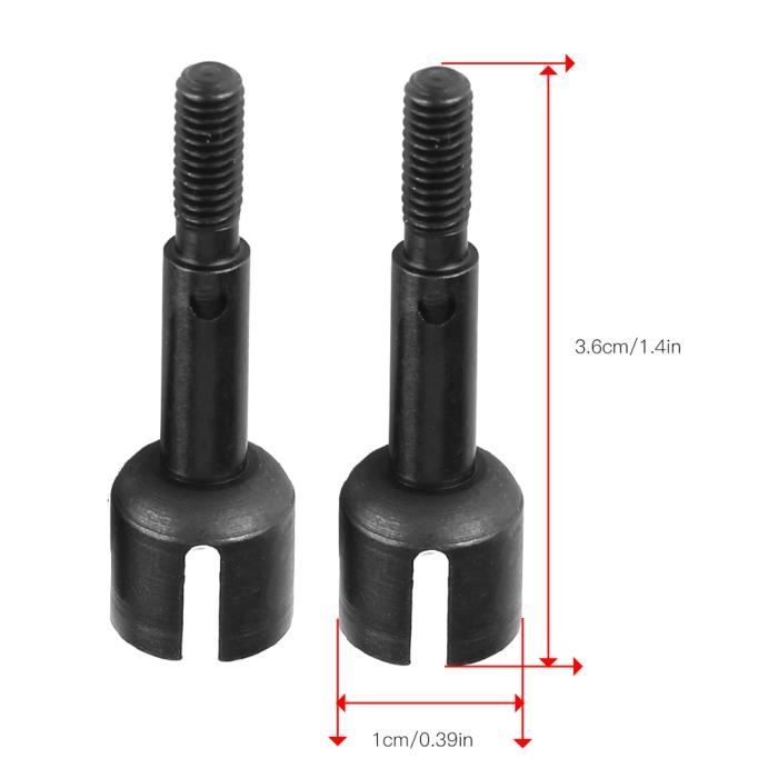 4 Axes De Transmission Métalliques Pour Voitures RC 1/28 - Compatibles K969, K979, K989, K999, P929, P939 - Renfort Durable Et Facile à Installer