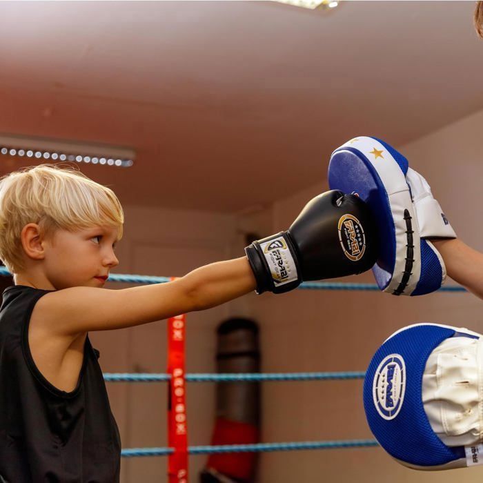 Gants De Boxe Enfant Farabi Sports 4 Oz - Pink Star - Pour Entraînement Et Compétition