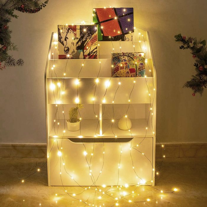 Guirlande Lumineuse Sapin De Noël Avec Etoile - TRAHOO - 400 LED - Blanc Chaud Et Coloré - 8