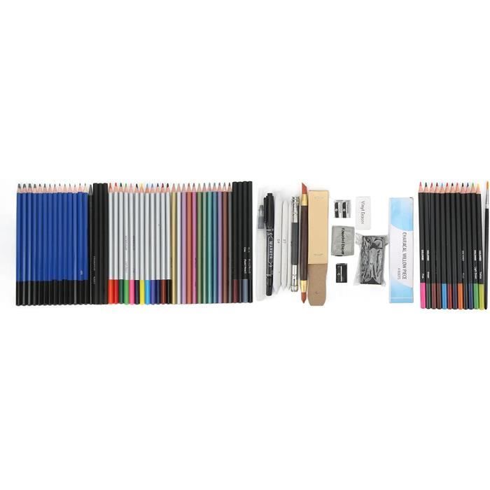 DagouColor Crayon Croquis Lot 54 Pièces – Set D’Art Pour Débutants Enfants Adultes, Sac à Fermeture