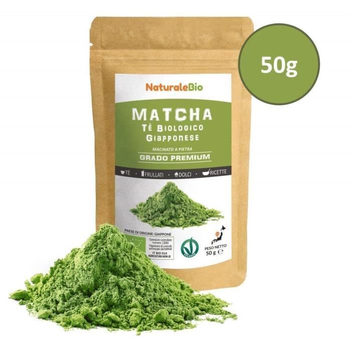 Thé vert Matcha Japonais Bio Premium en poudre 80g