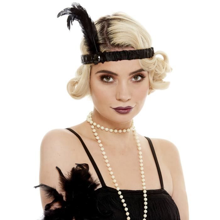 Bandeau Charleston Noir pour Femme - FUNIDELIA - Accessoire pour  déguisement - Plume - Polyester - Cdiscount Jeux - Jouets