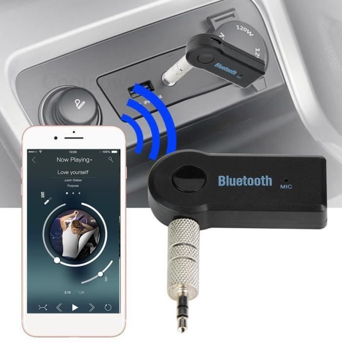 Récepteur Bluetooth 5.0, Voiture Adaptateur Bluetooth Suppression Du Bruit Aux 3 5mm Jack Adaptateur Audio Portable Sans Fil Kit Main Libre Voiture 98605800