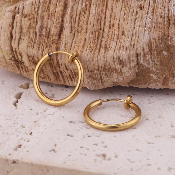 20 Convertisseurs Boucles D'oreilles Clip En Acier Inox 316 - Pour Oreilles Non Percées, Avec Coussinets Silicone