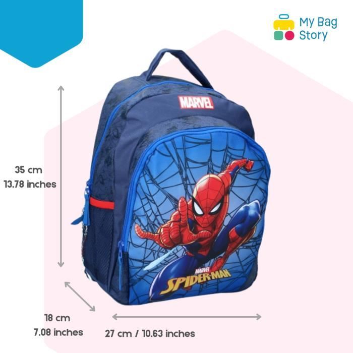 Spiderman Marvel Sac à Dos pour Enfant 3 4 5 Ans - Petit Cartable