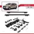 Compatible avec Dacia Lodgy 2012-2022 HOOK Barres de Toit Railing Porte-Bagages de voiture Avec verrouillable Alu NOIR-2