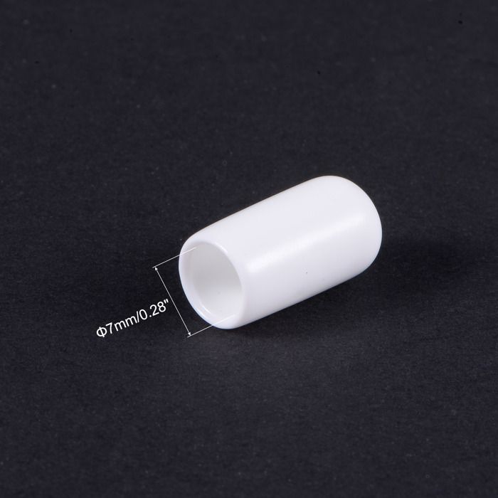 100 Pièces Protège-filets Vis PVC Souple 13mm - Noir - Uxcell - Neuf En Sachet