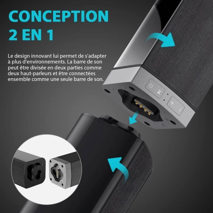 Barre De Son Bluetooth MEIDONG KY-2022 2.1 Canaux 37" - Occasion