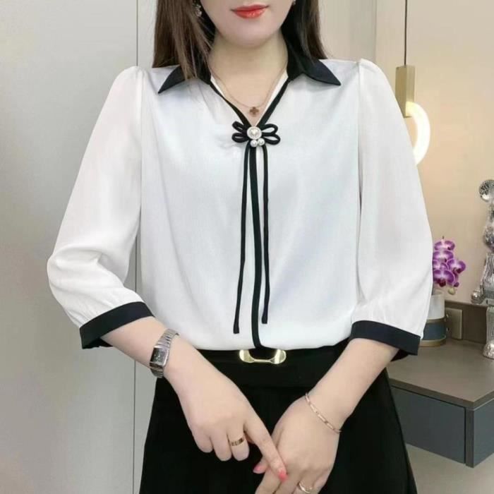 Chemise a noeud femme deals