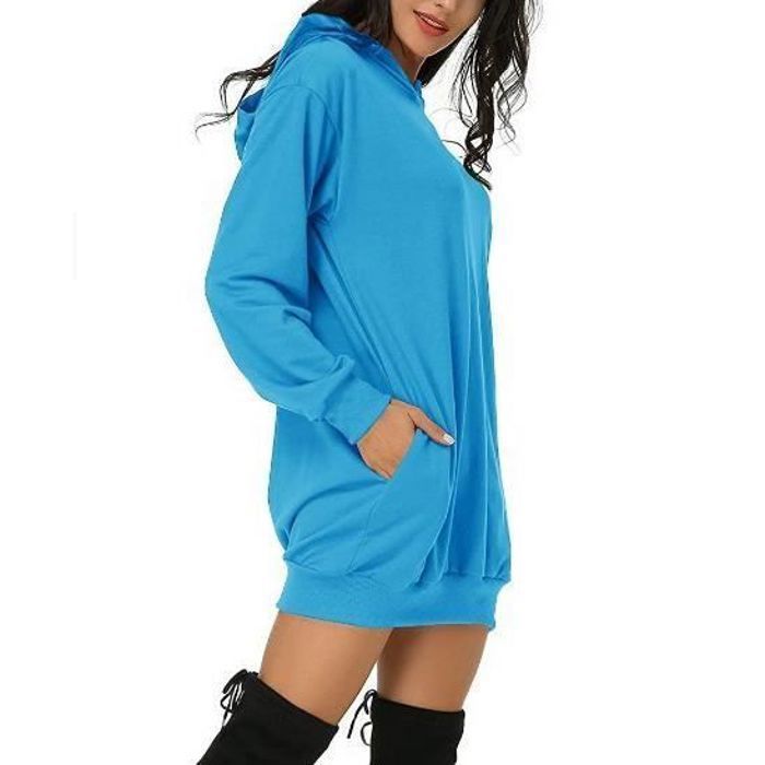 Sweat A Capuche Femme Automne Hiver Polaire Robe Sweat Y2K
