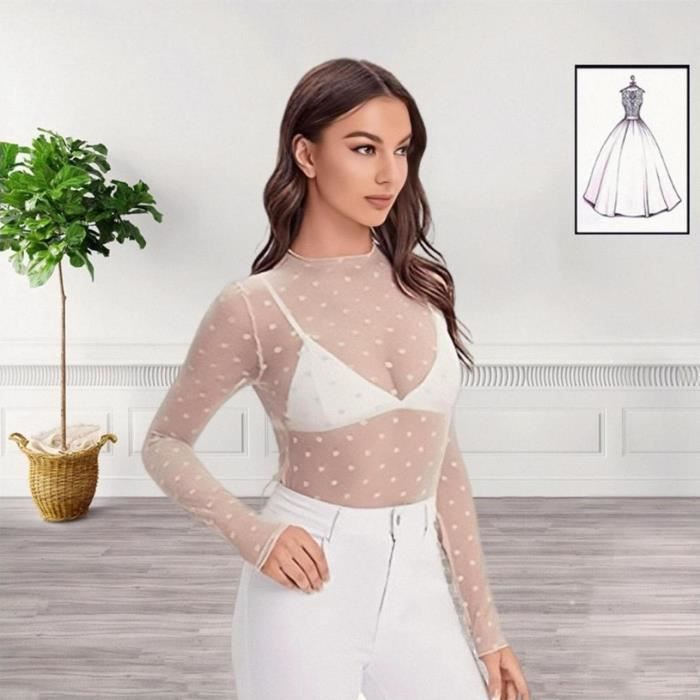 t shirt femme transparent