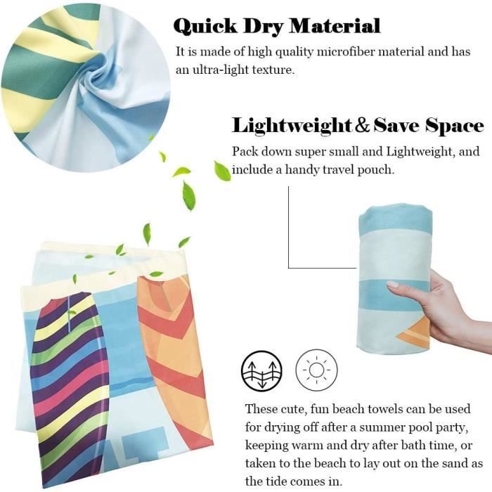 Serviette De Séchage Microfibre Extra-large 90x60cm - Sans Peluches, Pour Voiture, Lavable