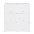 Meuble à Chaussures - ALIGHTUP - Armoire Cubes de Rangement DIY - 10 cubes - Blanc-3