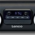 Enceinte Bluetooth étanche avec radio FM, lecteur USB/SD et effets lumineux Lenco SPR-100BK Noir-3