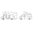 Serrure de sécurité pour cabine de camping-cars et fourgons THULE - Boxer-Jumper-Ducato-Transit - Blanc - A clé-3