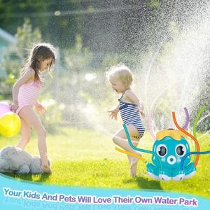 Jeux d’Eau Extérieur pour Enfants 3-10 Ans, Arroseur Pieuvre, Sprinkler, Jeux de Plein Air et Jardin