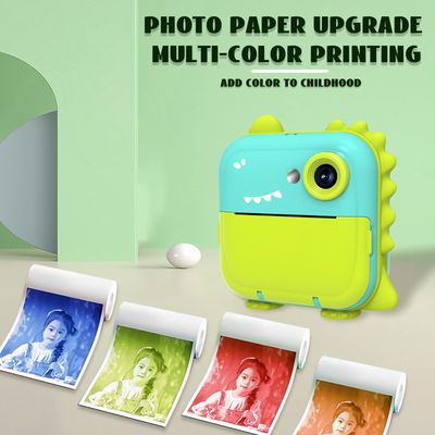 FREEUP Appareil Photo Instantané Enfant – Écran 3.5″ 1080p, Impression Sans Encre, Carte 32GB, Stylos DIY, Cadeau 3-12 Ans Rose