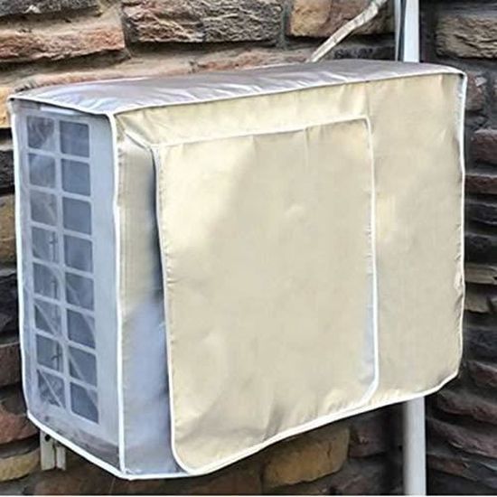 Fablcrew Couverture Extérieure de Climatiseur Housse de Protection pour Climatiseur,Housse de Climatiseur Exterieur Imperméable Anti-UV Anti-poussière Neige