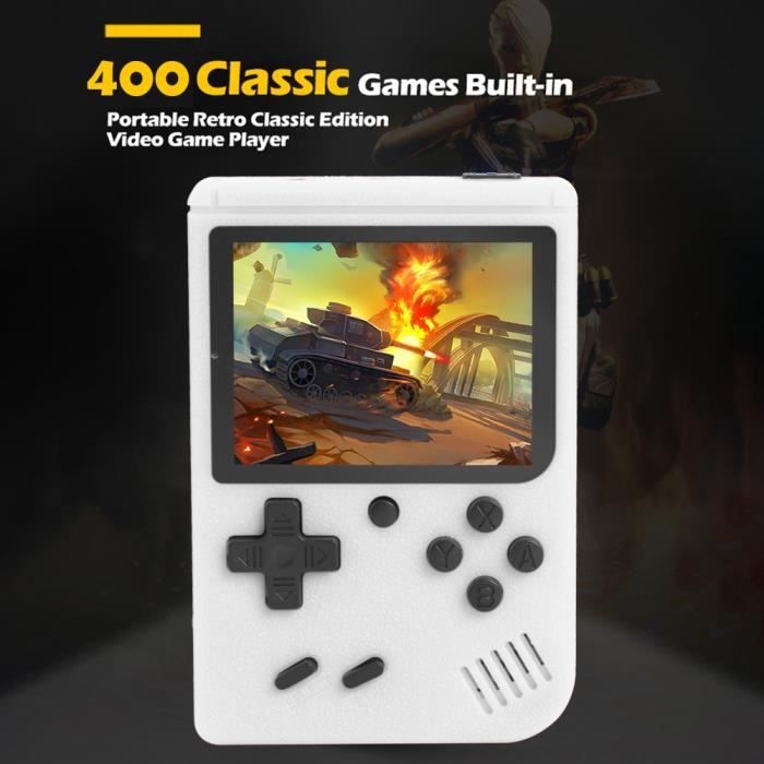 Console De Jeu Portable Rétro - 400 Jeux Classiques FC - Écran 3 Pouces - Jouable à 2 - Connexion TV - Cadeau Enfant Adulte - 6