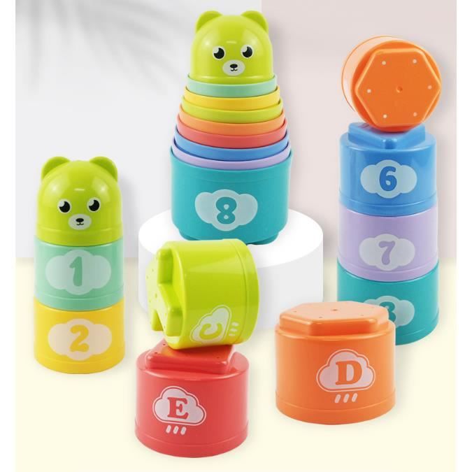 Discount juegos apilables bebes Top Sellers MOONTOY Apilables Juguetes Ninos 1 a