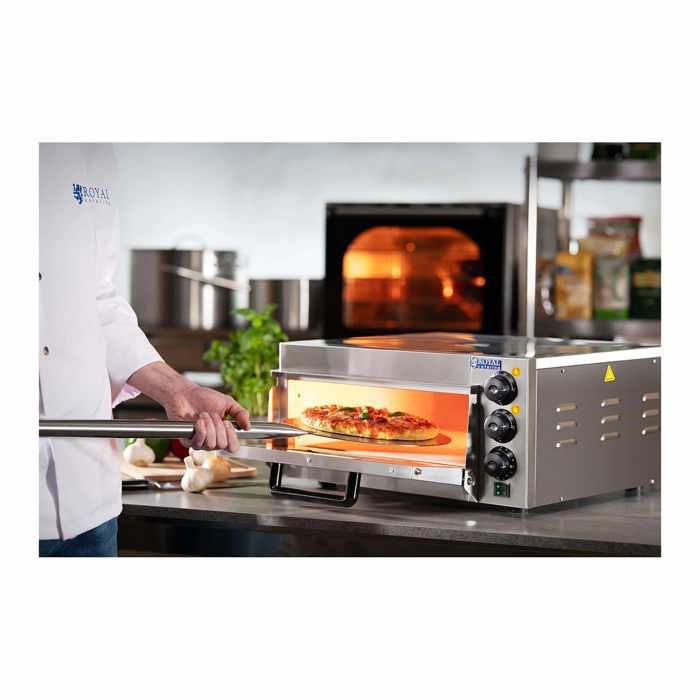 Four à pizza électrique - Royal Catering - RCPO-2000-1PE - Argile  réfractaire - Minuterie 120 min - Cdiscount Maison