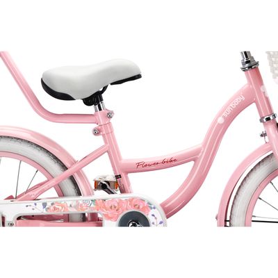 Vélo Enfant 16 Pouces Rose - Vélo Fille 5-8 Ans Avec Roues Stabilisatrices Et Freins
