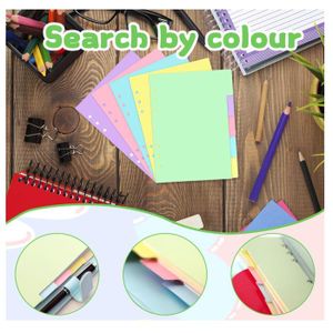 Intercalaires Filofax A5 Pastel - 4 Onglets Colorés Pour Organiser Ton Agenda Comme Un Pro !