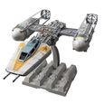 Maquette Star Wars - Bandai - Y-wing Starfighter - Échelle 1/72 - 89 pièces - Longueur 226 mm-0