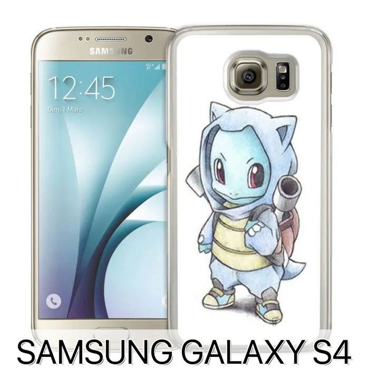 Coque Samsung Galaxy S4 Pokemon Bebe Carapuce Cdiscount Telephonie