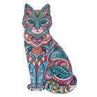 Statuette - ORIGEN Home Decor - Chat Bleu - 23x13x1cm - Jardin - Contemporain - Design