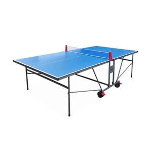 TABLE TENNIS DE TABLE Table de ping pong INDOOR bleue - table pliable avec 2 raquettes et 3 balles. pour utilisation intérieure. sport tennis de table